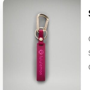 Lululemon Key Holder with Gold Clip